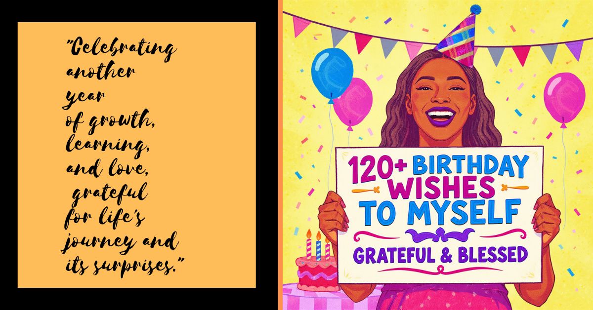 120+ Birthday Wishes to Myself – Grateful & Blessed