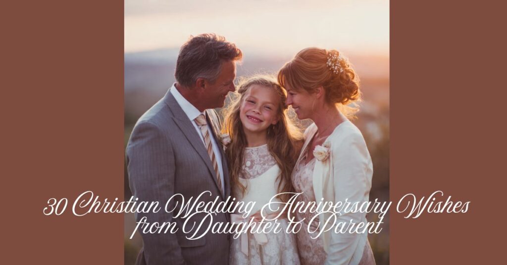 30 Christian Wedding Anniversary Wishes from Daughter to Parent