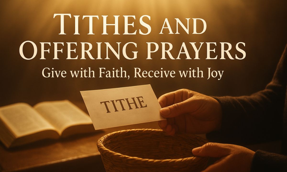25 Powerful Tithes and Offering Prayers with Bible Verses