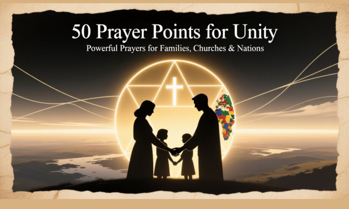 50 Prayer Points for Unity: Powerful Prayers for Families, Churches & Nations