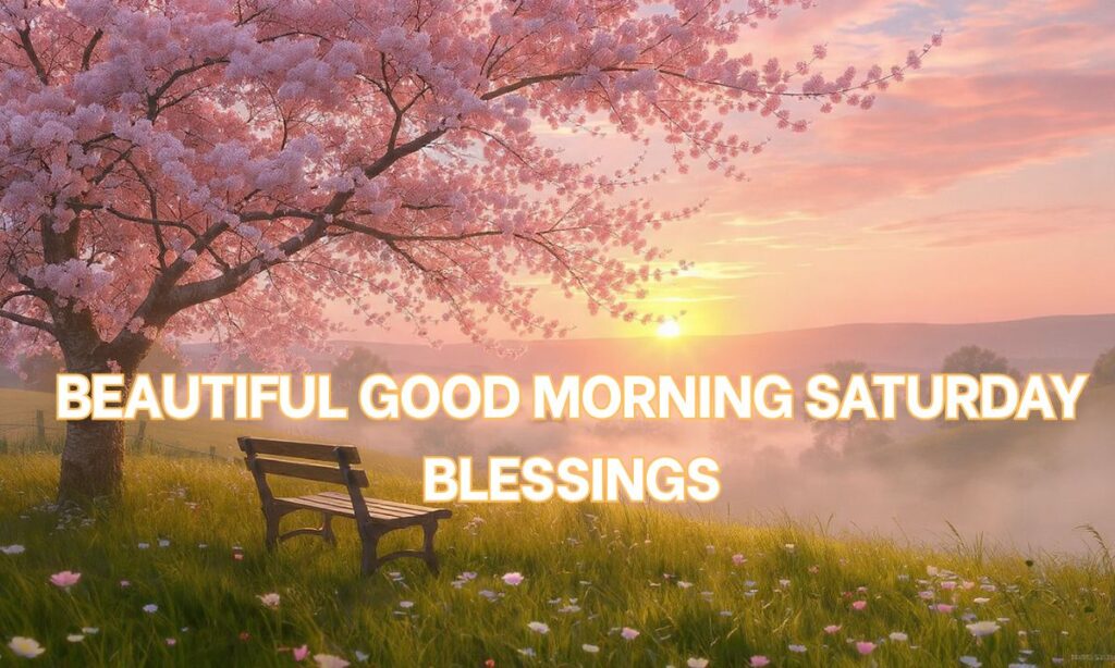 Beautiful Good Morning Saturday Blessings