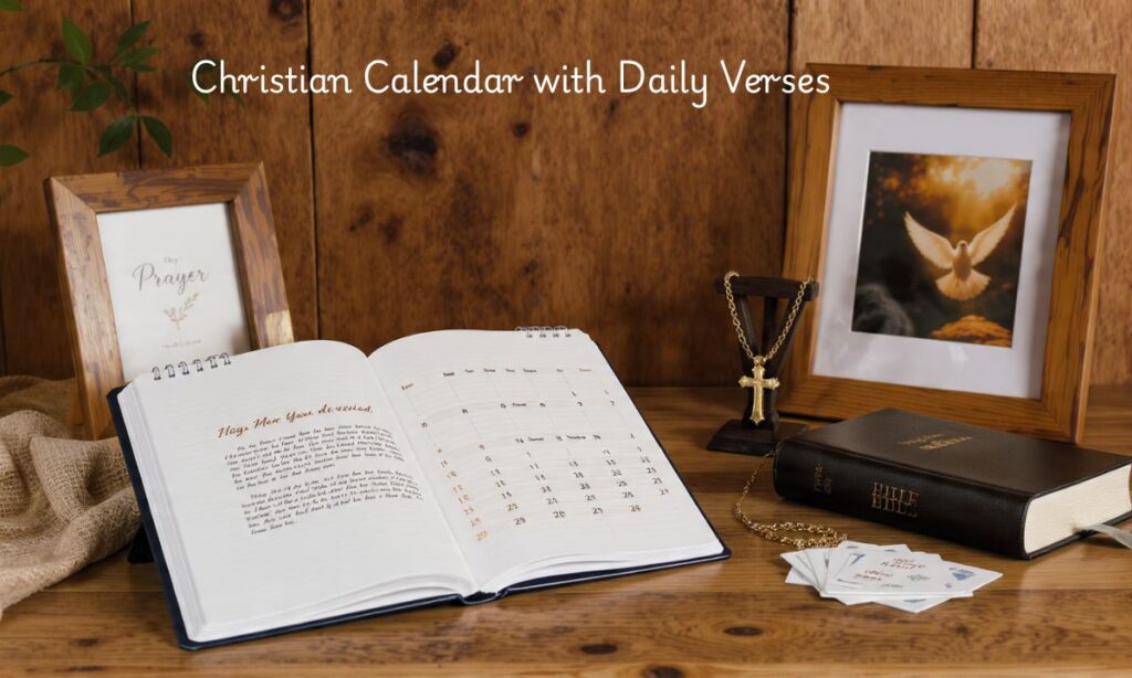 Christian Calendar with Daily Verses