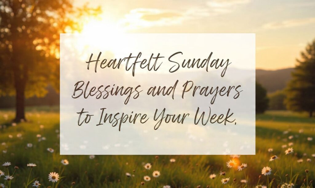 Inspiring Sunday Blessings from the Bible