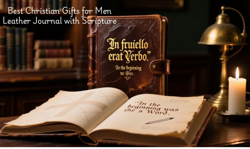 Leather Journal with Scripture