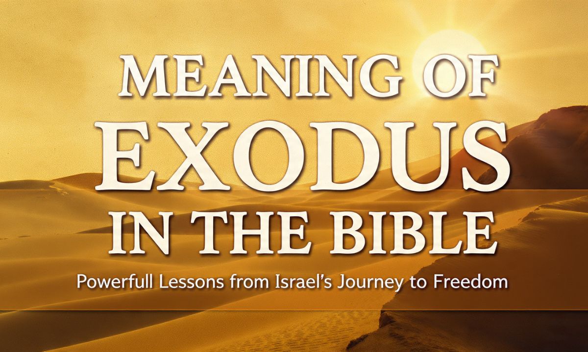 Meaning of Exodus in the Bible – Powerful Lessons from Israel’s Journey to Freedom