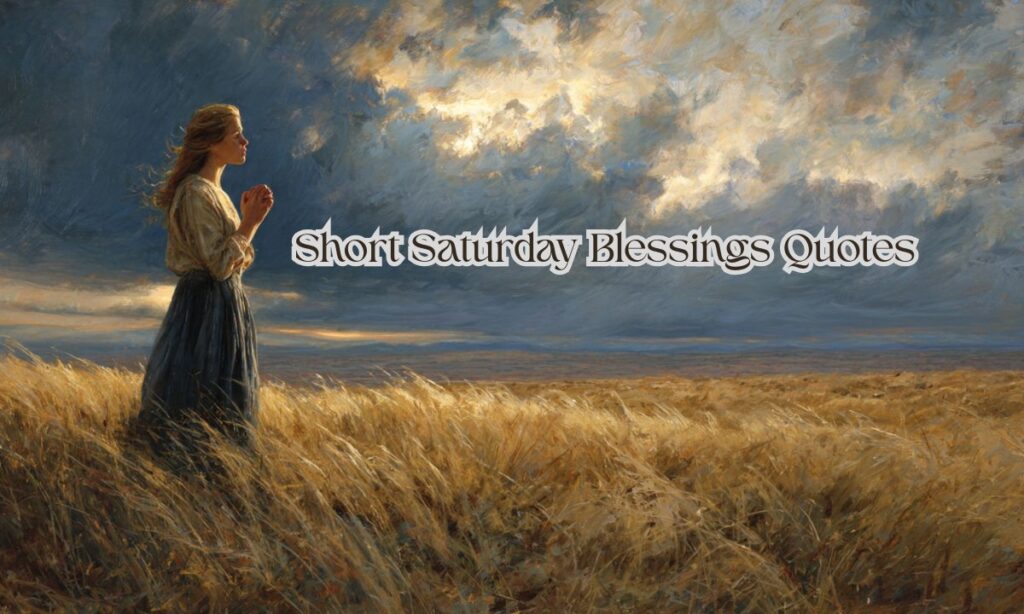 Short Saturday Blessings Quotes