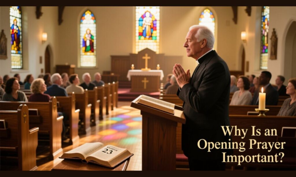Why is an Opening Prayer Important for a Sunday Church Service?
