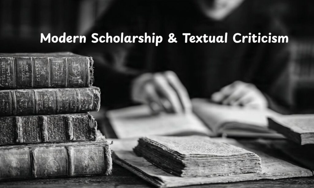 Modern Scholarship & Textual Criticism