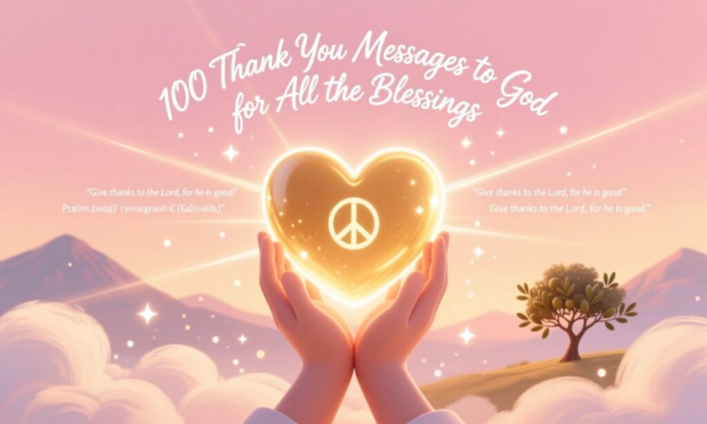 100 Thank You Message to God for All the Blessings