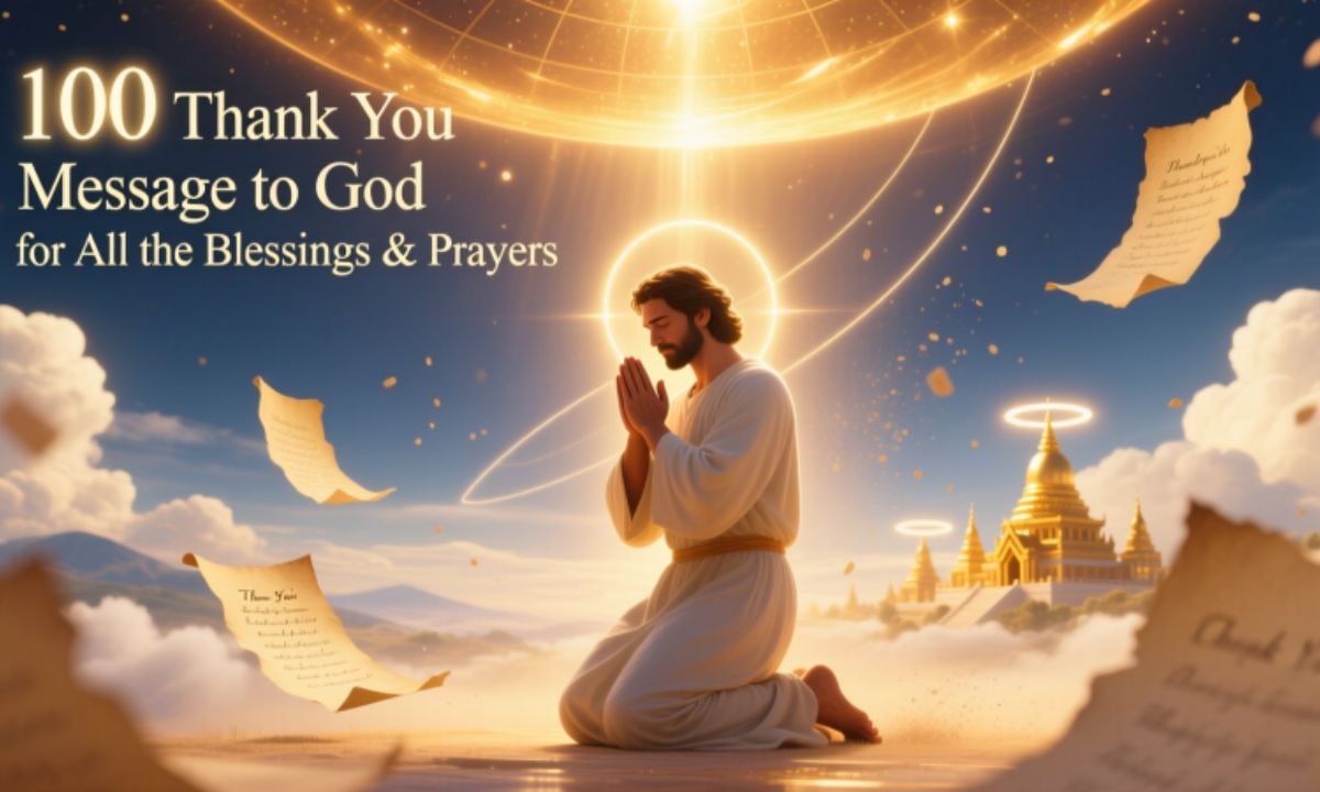 Thank You Message to God for All the Blessings