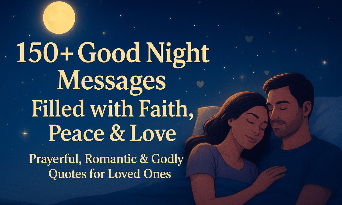 150+ Good Night Messages Filled with Faith, Peace, and Love