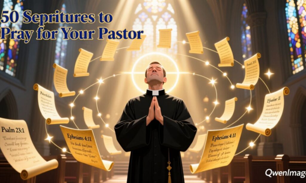 50 Scriptures to Pray for Your Pastor