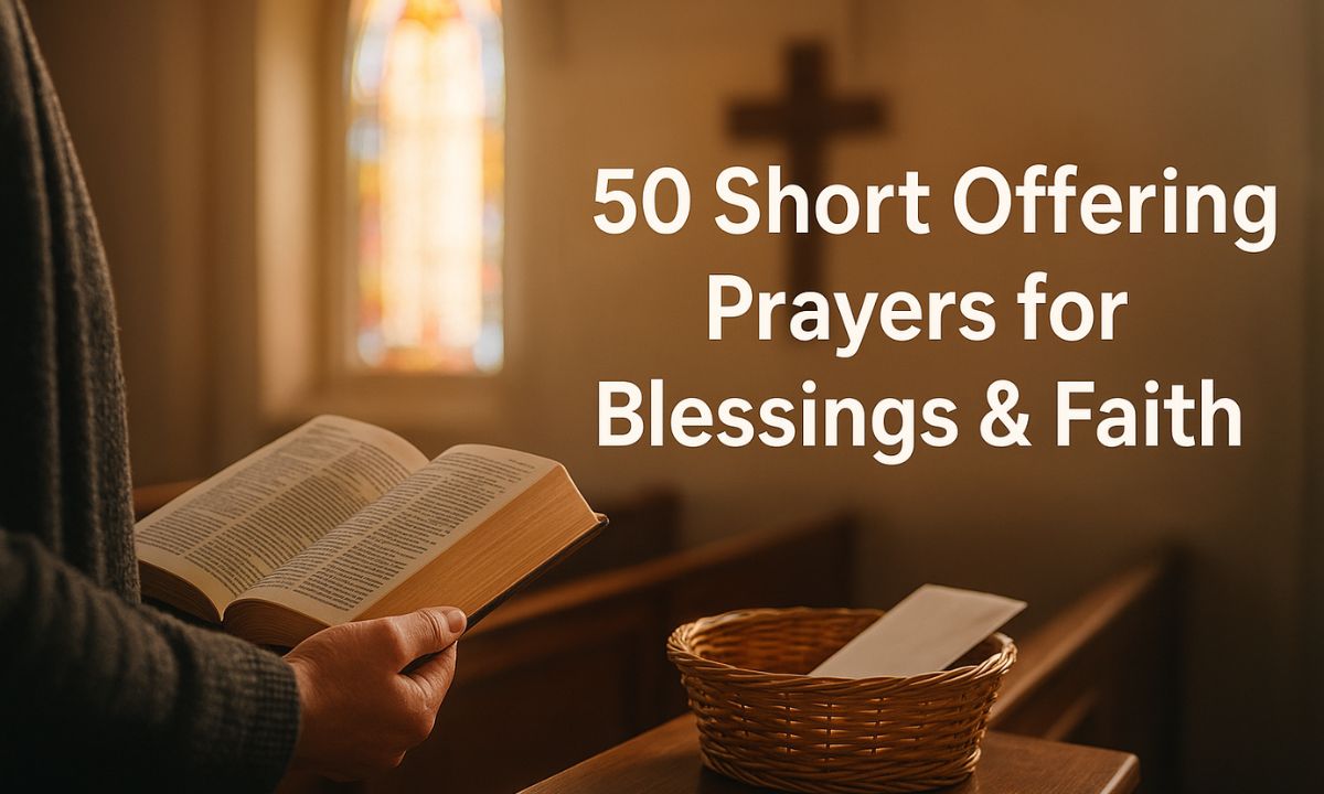 50 Short Offering Prayers – Powerful Prayers for Giving