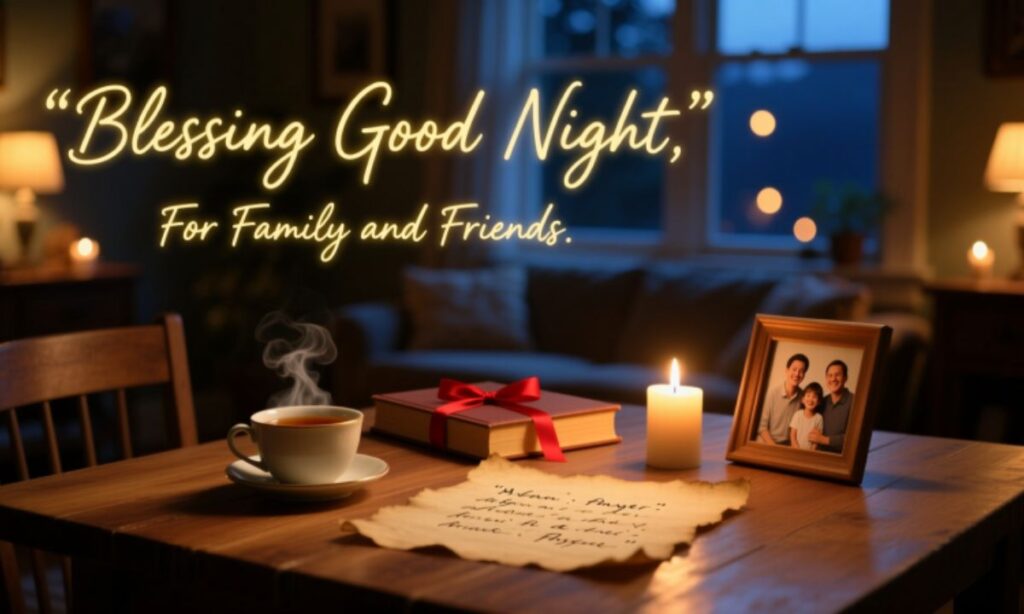 Blessing Good Night Prayer Quotes for Family and Friends