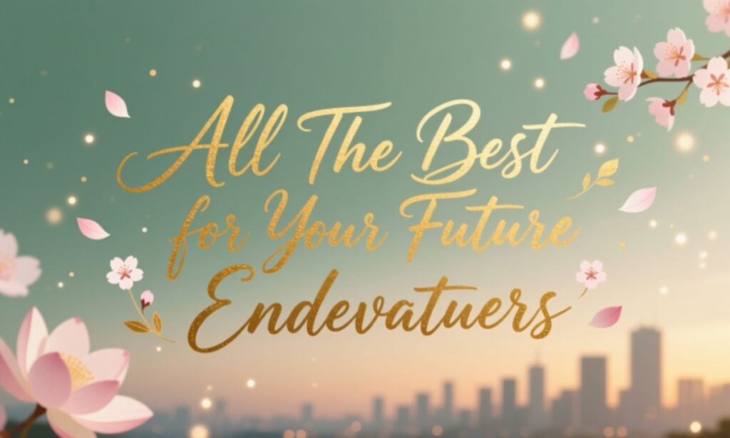 Creative All The Best for Your Future Endeavors Messages