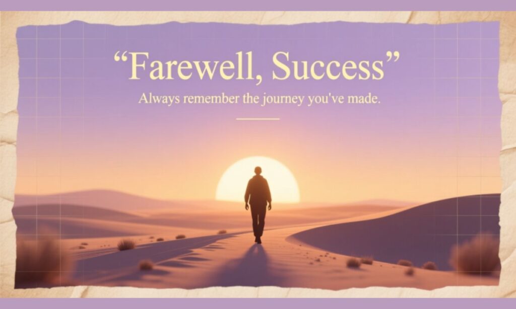 Farewell Success Quotes & Sayings
