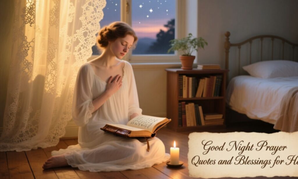 Good Night Prayer Quotes and Blessings for Her