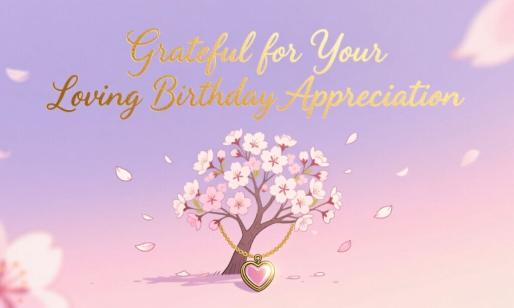 Grateful for Your Loving Birthday Appreciation