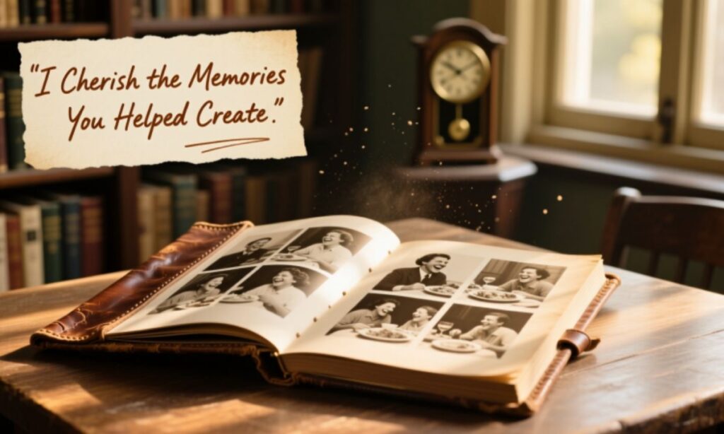  I Cherish the Memories You Helped Create