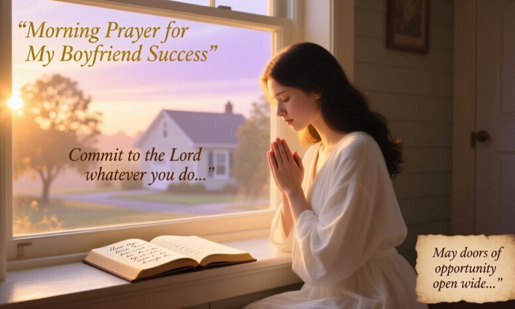 Morning Prayer for My Boyfriend Success
