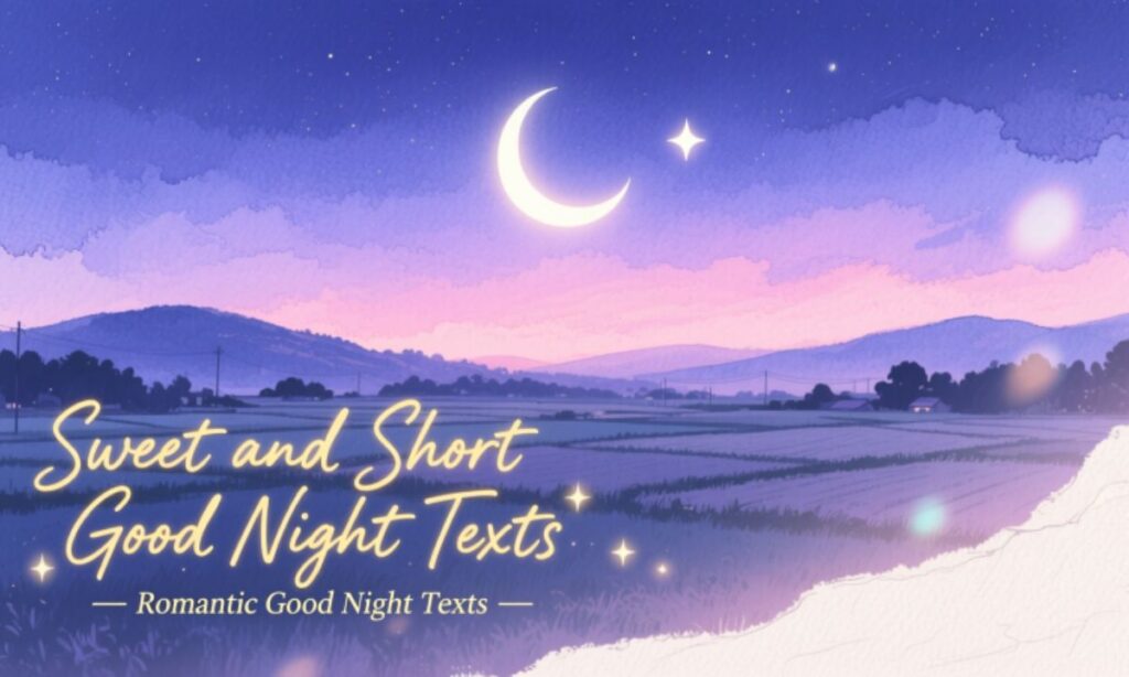 Sweet and Short Good Night Texts
