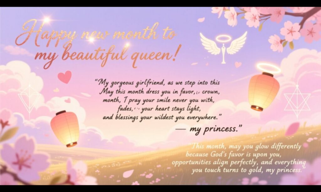 10 Sweet New Month Wishes To My Girlfriend