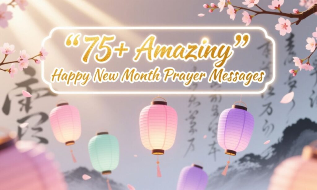 Amazing Happy New Month Prayer Messages