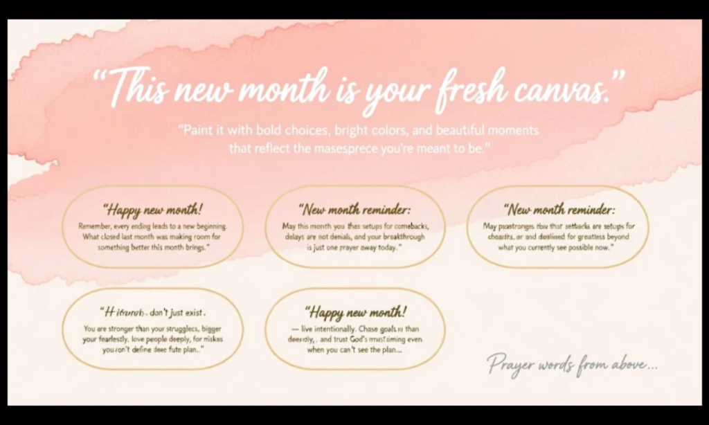 10 Inspirational New Month Quotes And Prayers